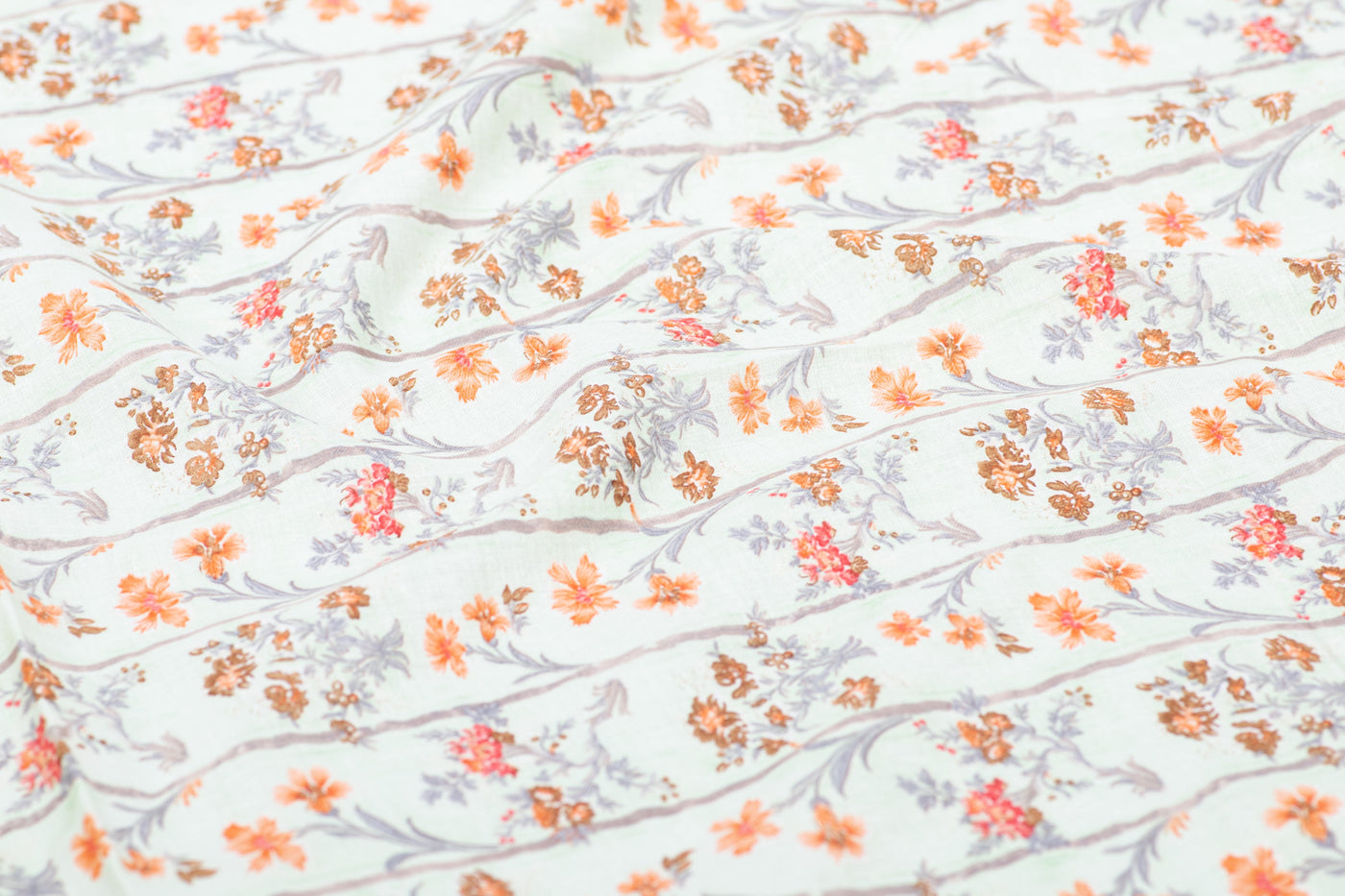 whitefloralprintcottonfabric