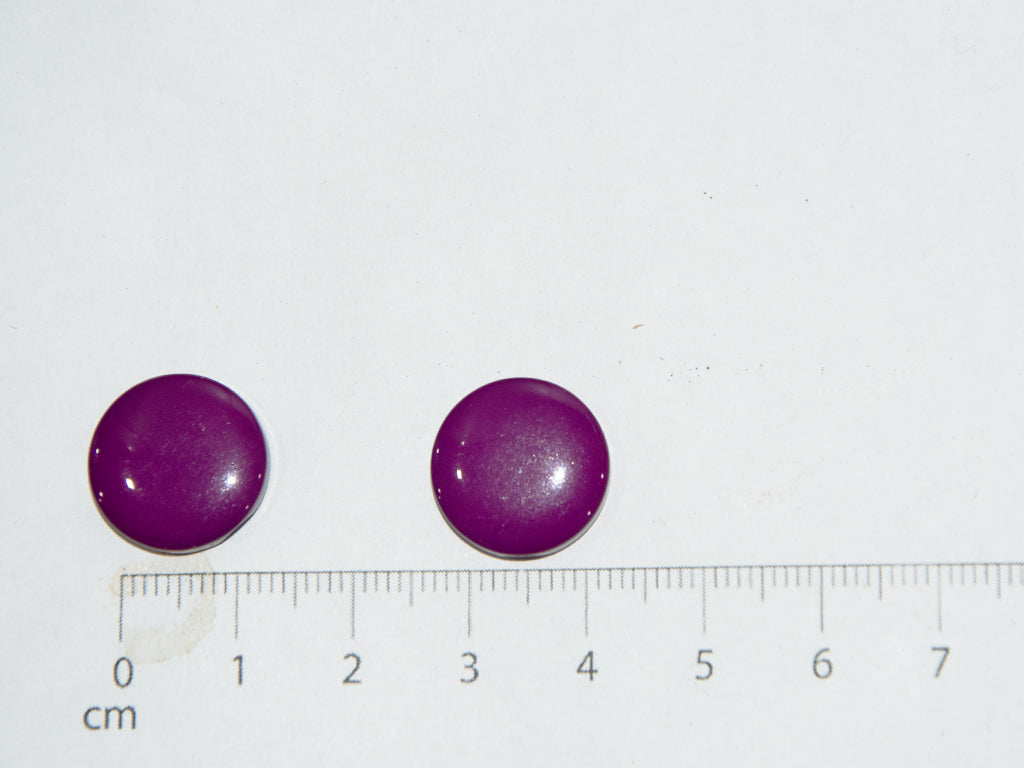 Dark Purple Circular Marble Acrylic Buttons