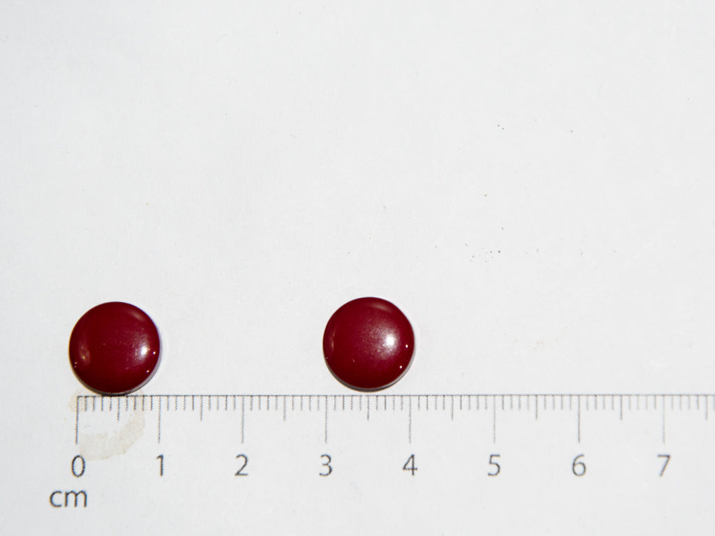 Maroon Circular Marble Acrylic Buttons