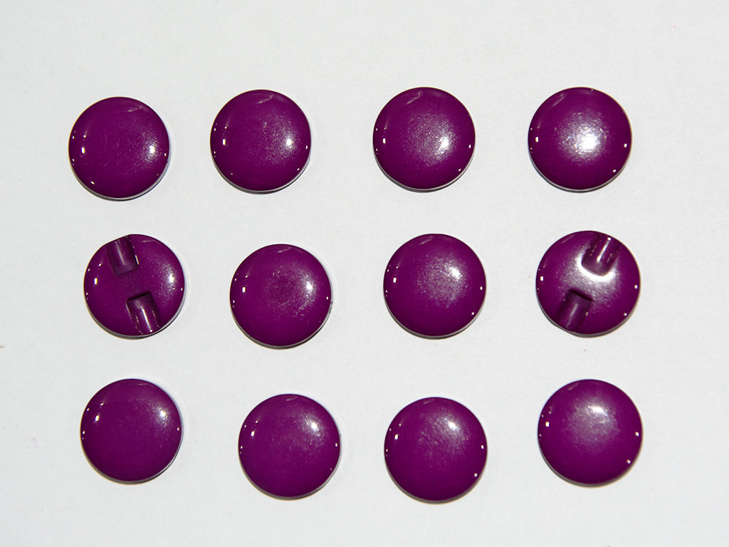 Dark Purple Circular Marble Acrylic Buttons