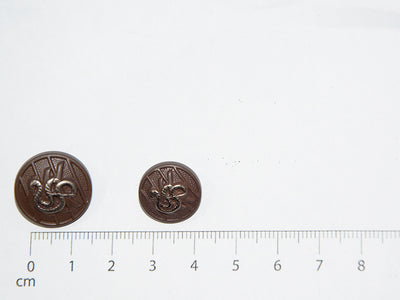 Brown Designer Acrylic Suit Buttons