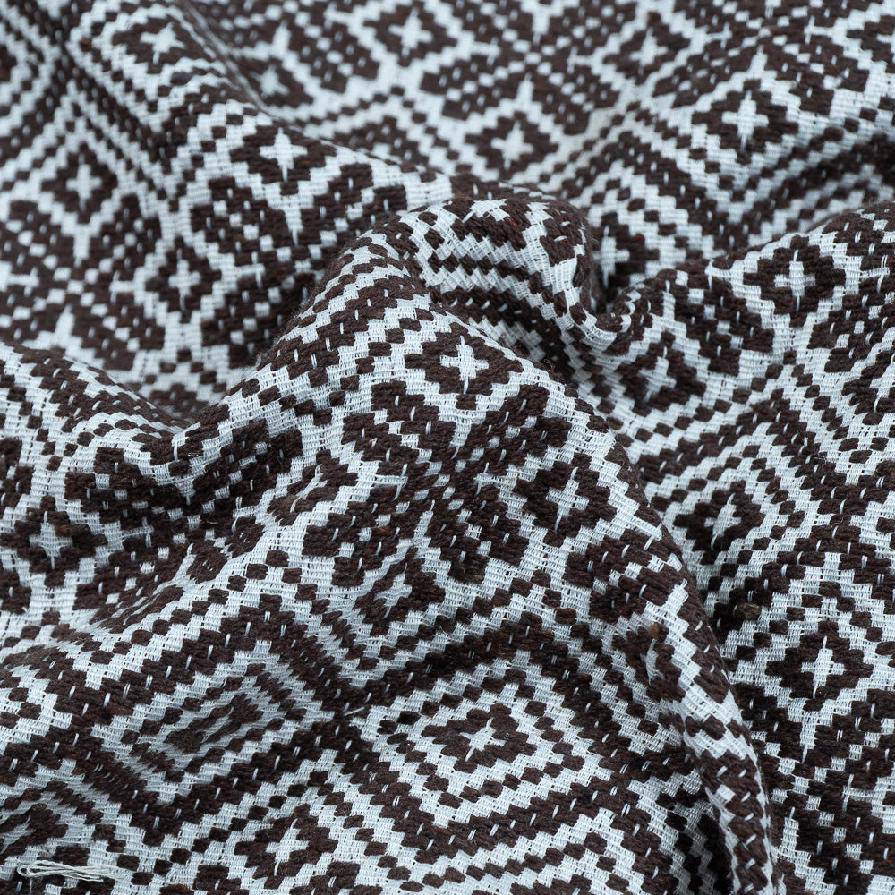 brown-with-diamond-shape-jacquard-fabric