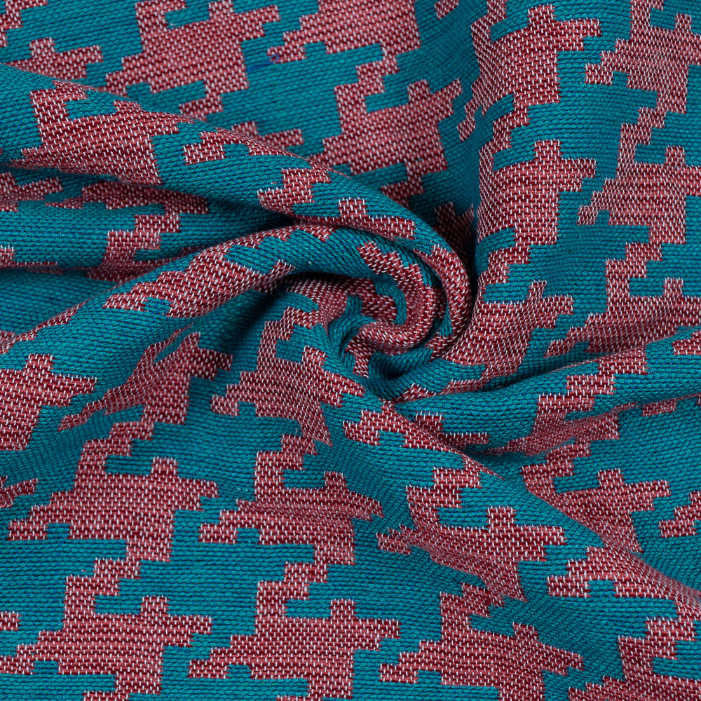 green-with-red-design-jacquard