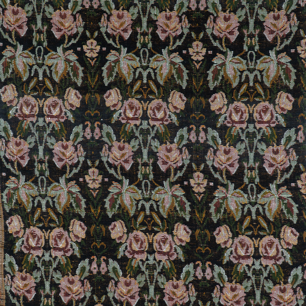 black-floral-jacquard-fabric