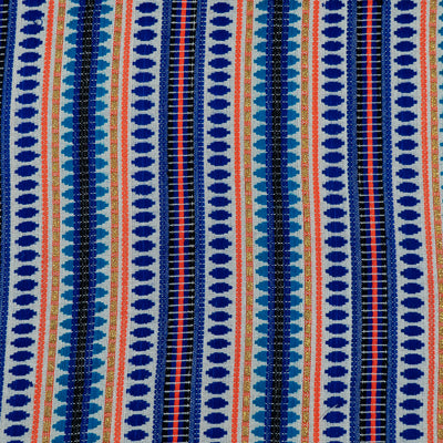 blue-stripes-jacquard-fabric