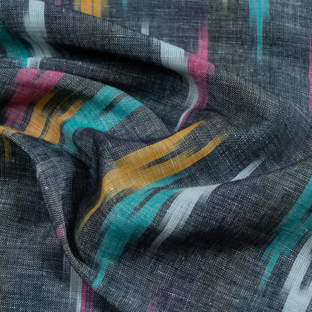 grey-with-multicolor-ikat-fabric