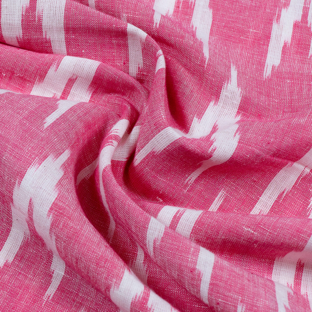 pink-and-white-chevron-ikat-fabric