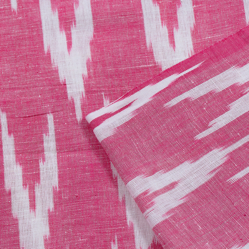 pink-and-white-chevron-ikat-fabric