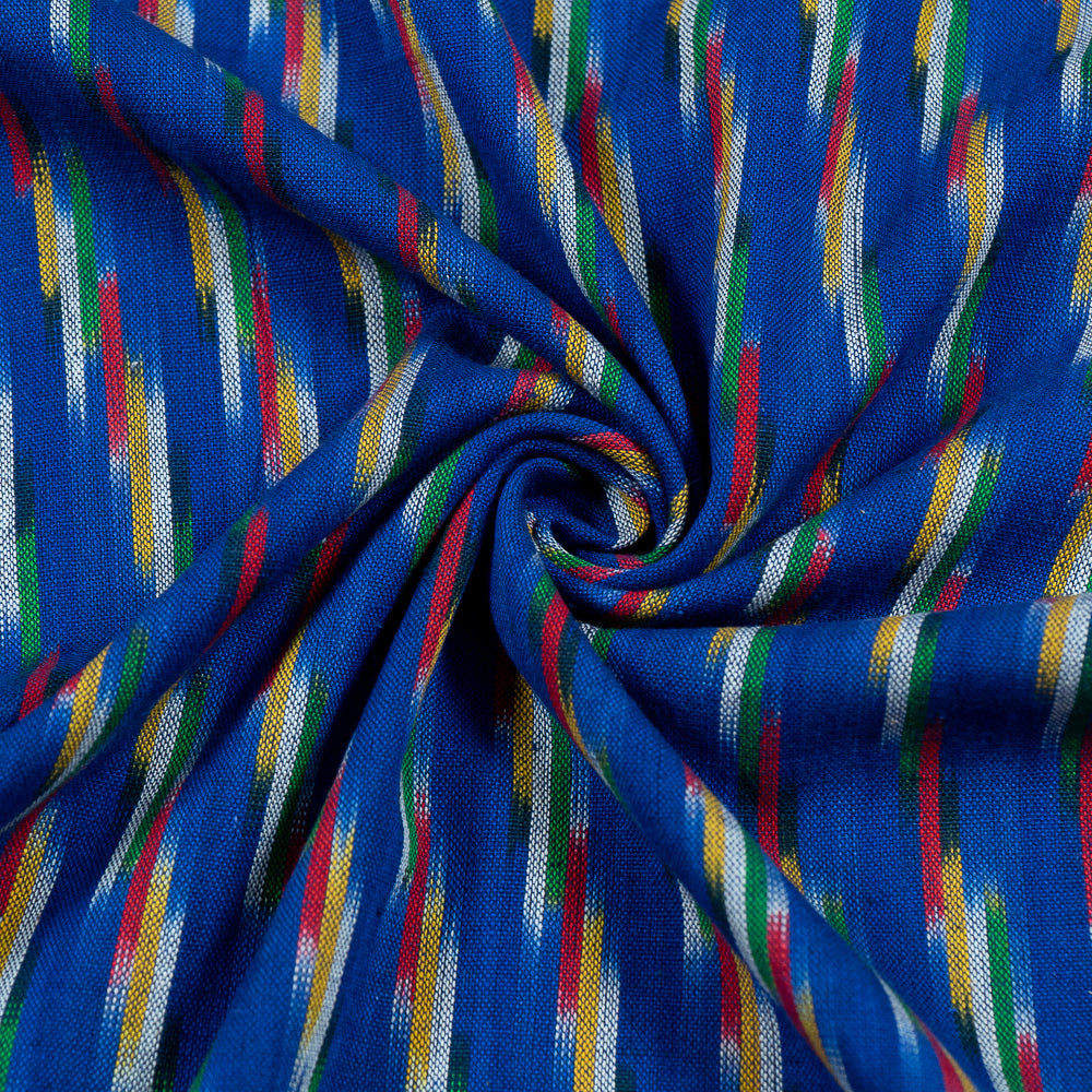 dark-blue-with-multicolor-ikat-fabric