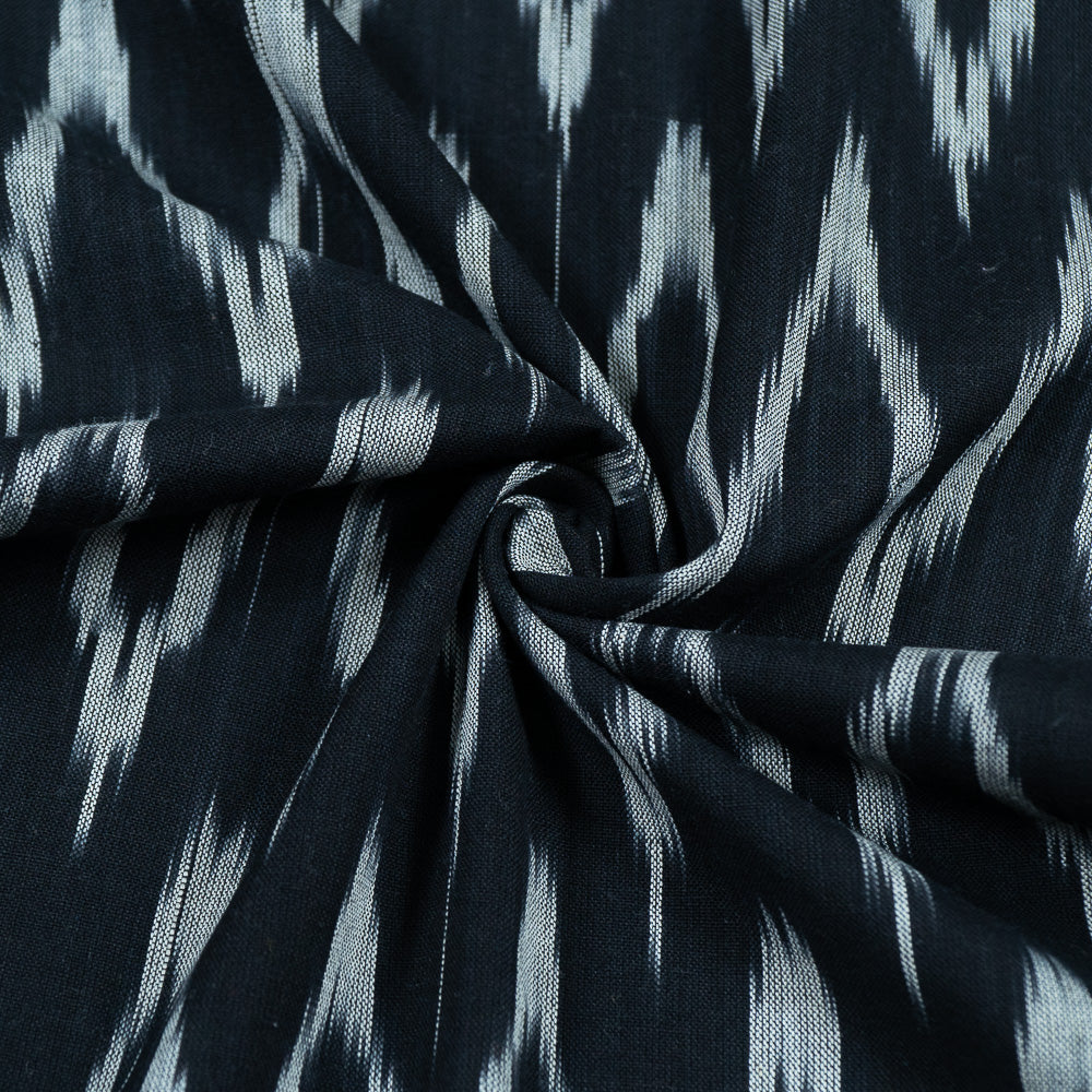 black-with-white-zigzag-ikat-fabric