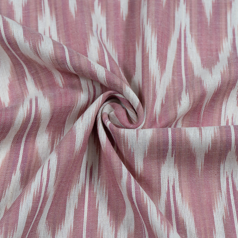 peach-chevron-ikat-fabric