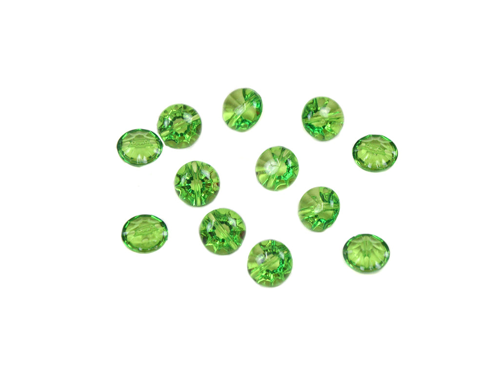 Light Green Transparent Acrylic Buttons