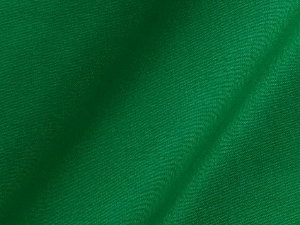 Green Cotton Satin Plain Dyed Fabric