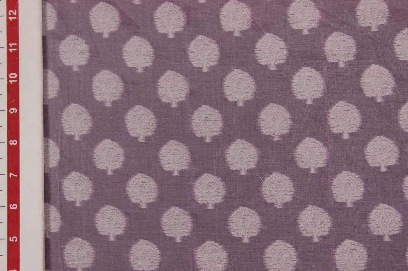 Mauve Chanderi Jacquard Fabric