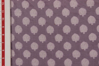 Mauve Chanderi Jacquard Fabric