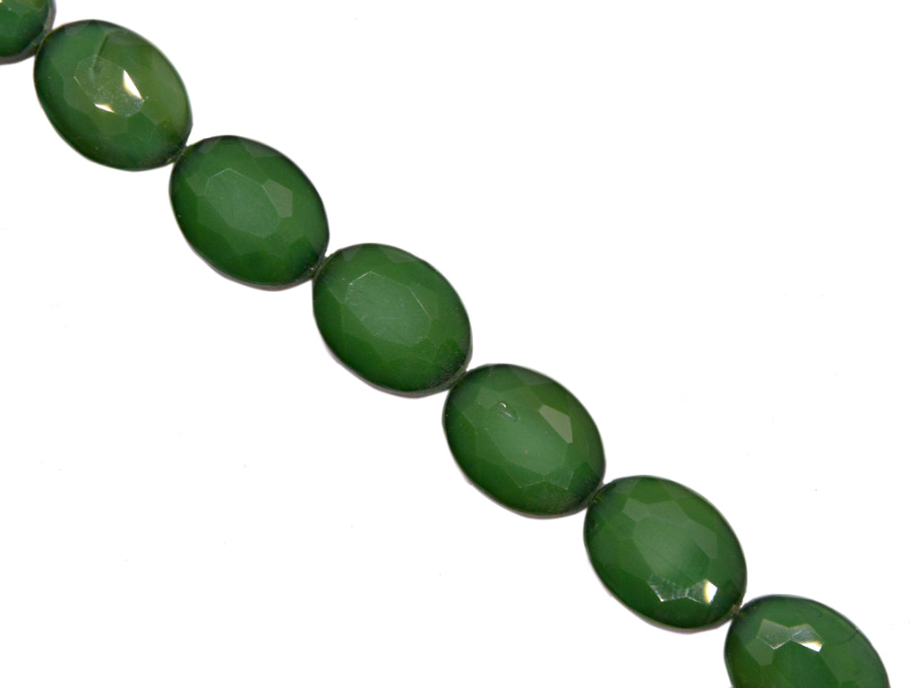 Dark Green Double Tone Designer Glass Beads