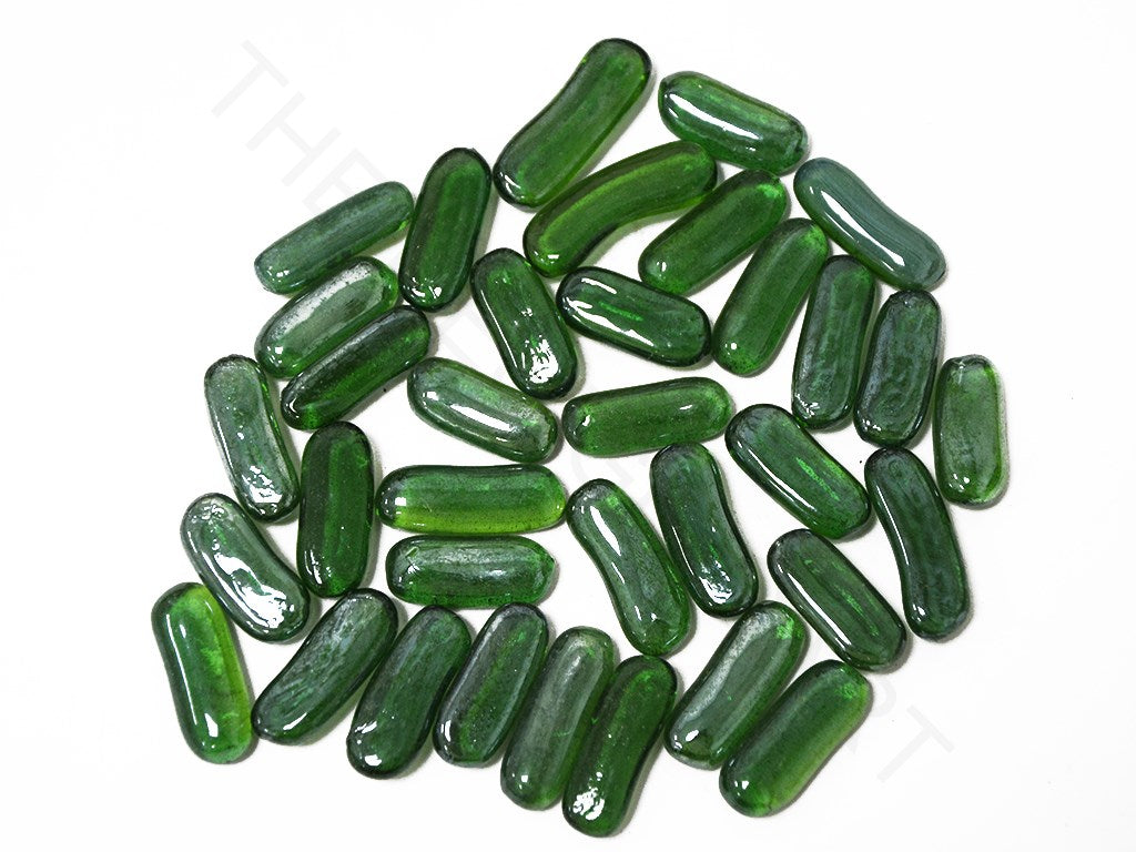 Green Plain Pebble Glass Stones | The Design Cart (4357669519429)