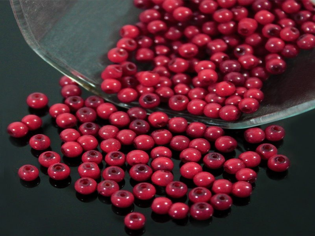 cranberry-red-spherical-ceramic-beads