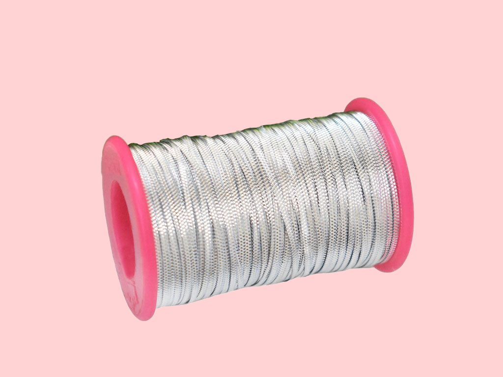 silvercolortriangepatternembossedmetalthreadroll