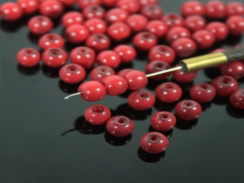 cranberry-red-spherical-ceramic-beads
