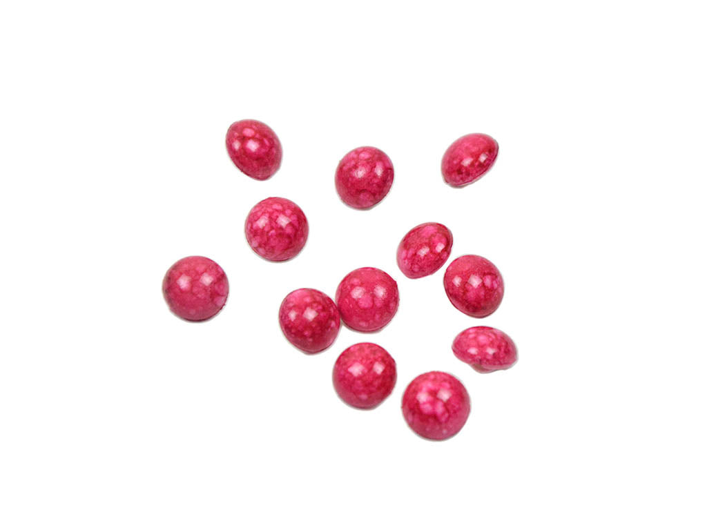 Magenta Pink Marble Round Acrylic Buttons