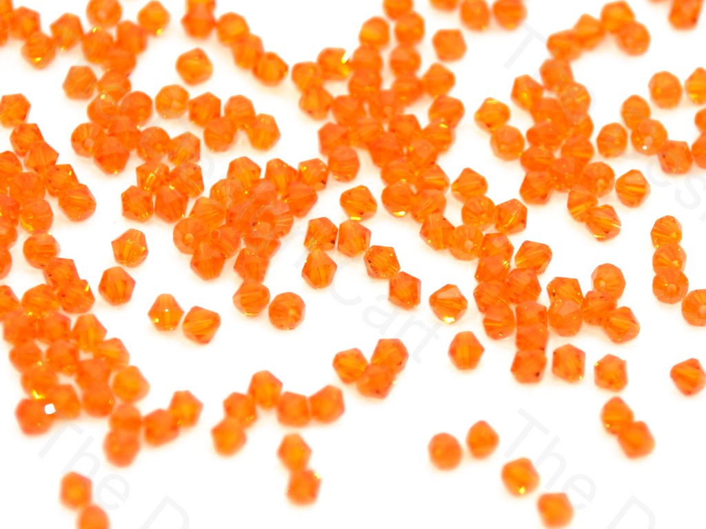 Orange Bicone Crystal Beads (400565993506)