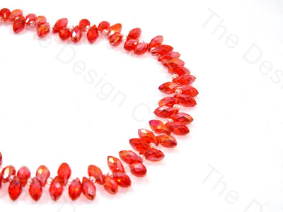 Red Transparent Top Hole Drop Crystal Beads | The Design Cart (552974254114)
