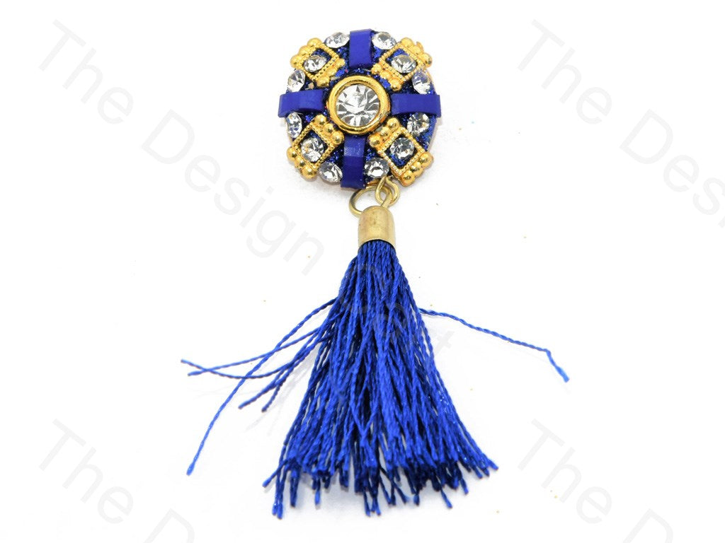 Blue Golden Tassel Buttons (426952622114)