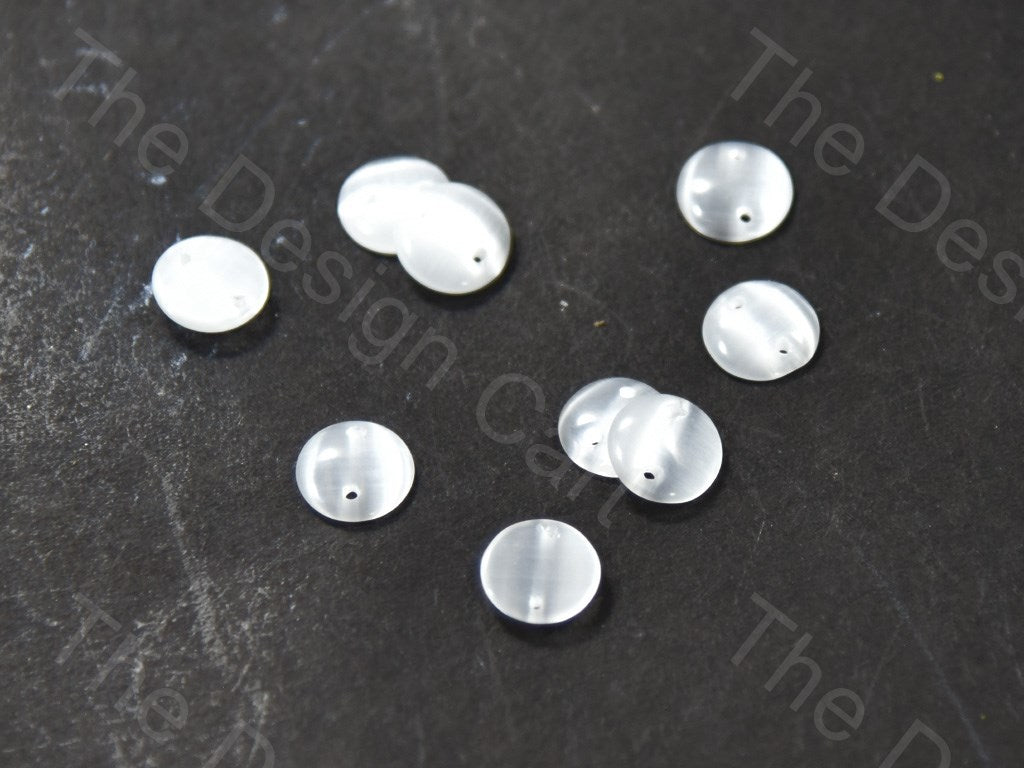 White Translucent Circular Glass Stones (401484054562)