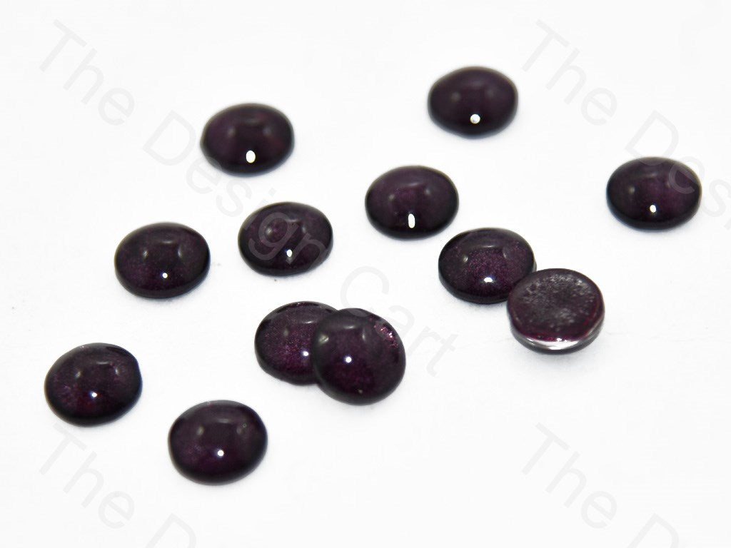 Purple Black Circular Glass Stones (401483890722)