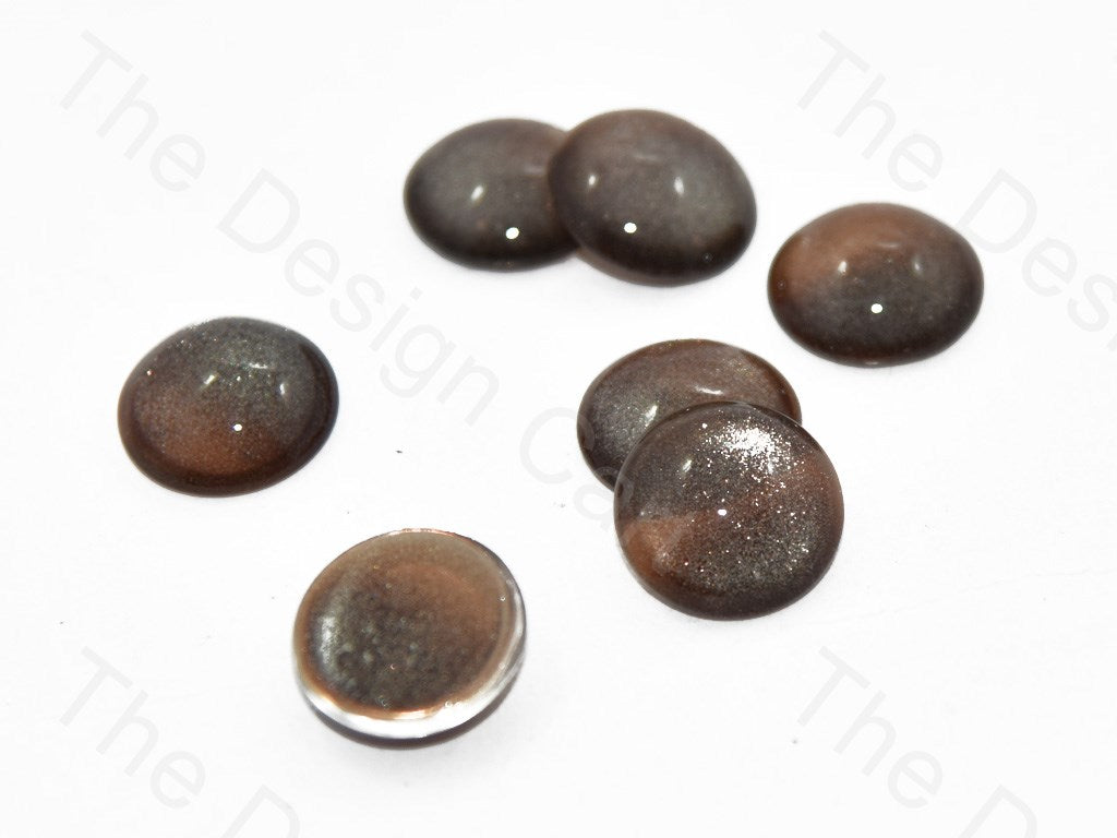 Black Brown Circular Glass Stones (401483464738)