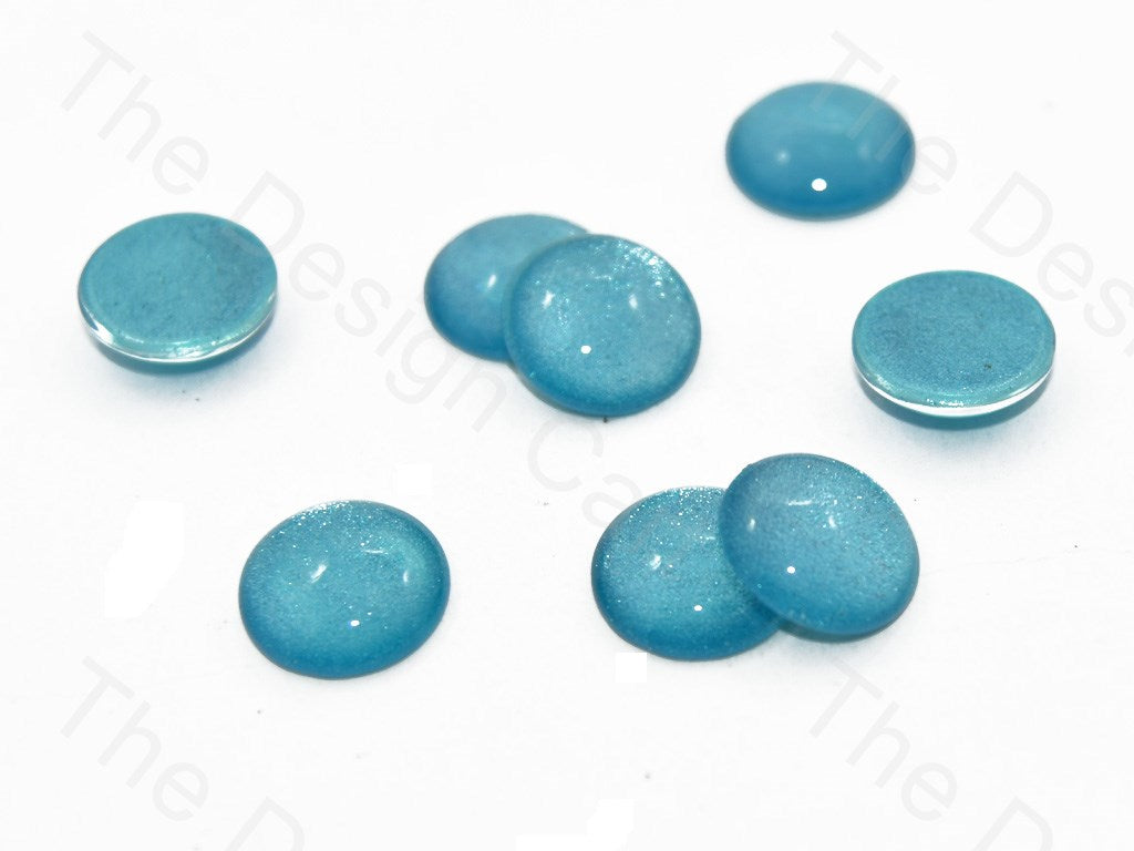 Blue Circular Glass Stones (401483431970)