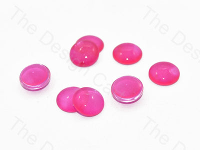 Pink Circular Glass Stones (401483268130)