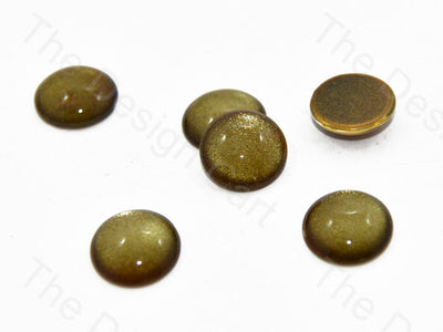 Brown Circular Glass Stones (401483137058)