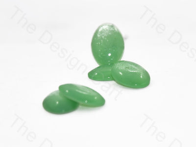 Lime Green Oval Glass Stones (401482350626)