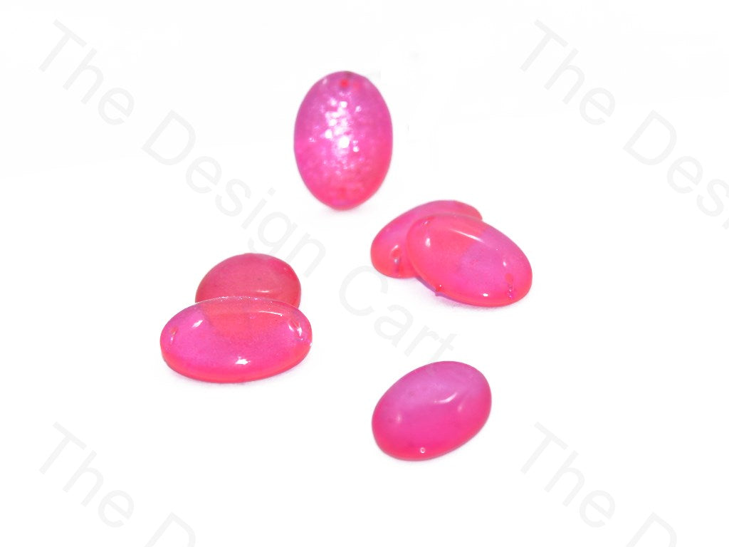 Pink Oval Glass Stones (401481924642)