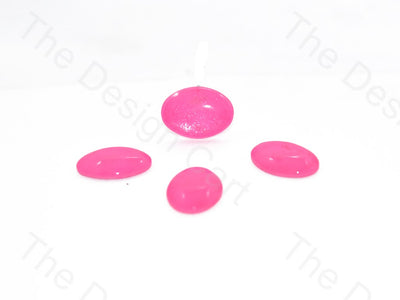 Baby Pink Oval Glass Stones (401481728034)