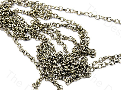 Circle Design Silver Gray Metal Chain | The Design Cart (559758508066)