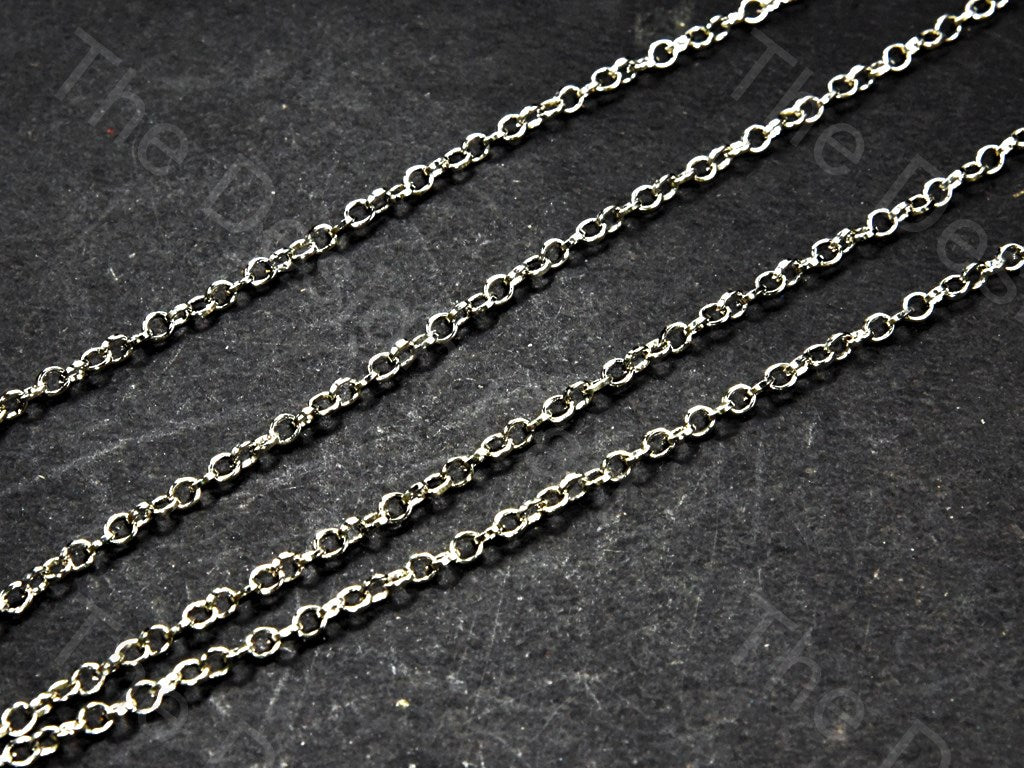 Circle Design Silver Gray Metal Chain | The Design Cart (559758508066)