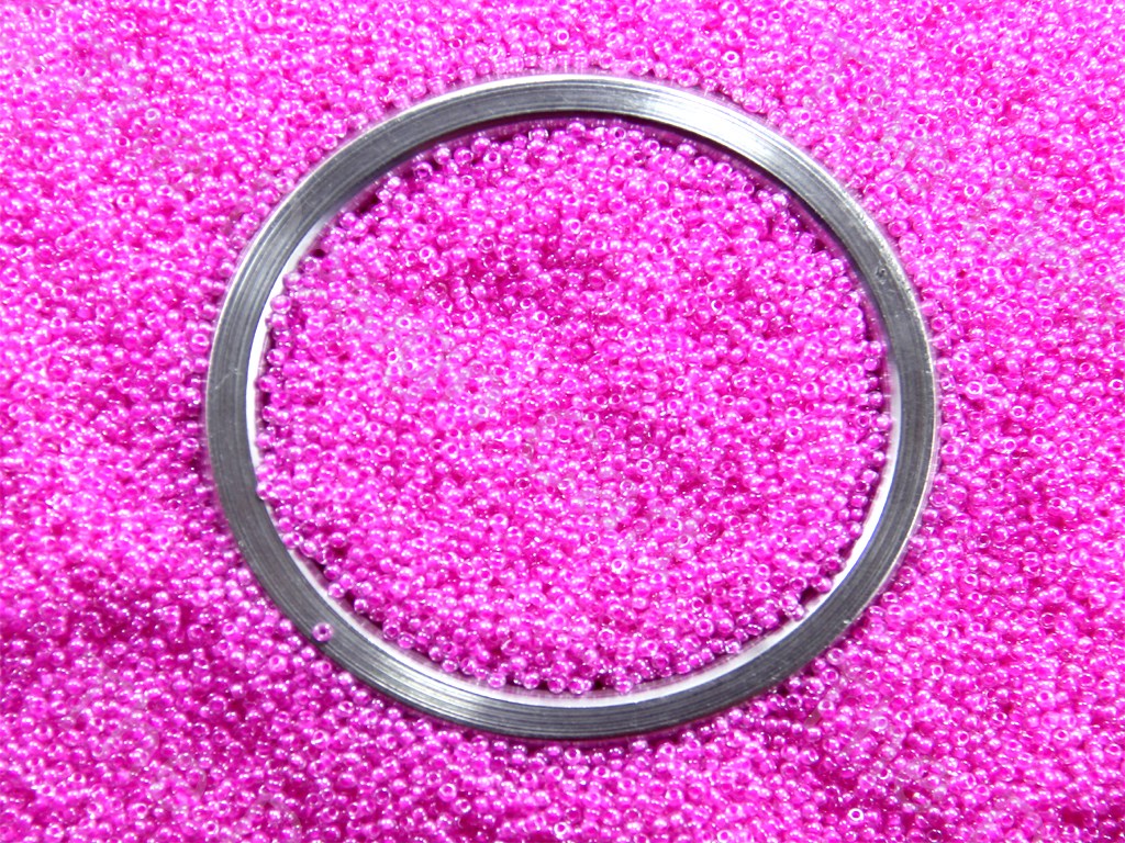 Pink Lustre (Inside Colour) Preciosa Round Seed Beads (1426891767842)