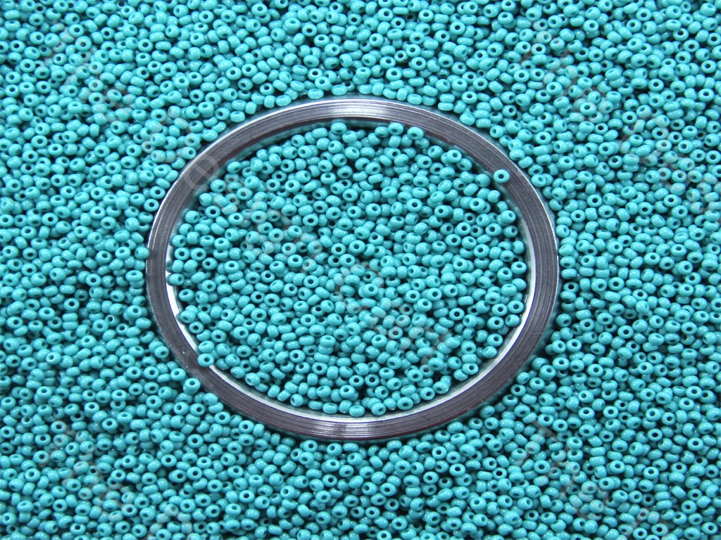 Turquoise Opaque Preciosa Round Seed Beads (1426893078562)