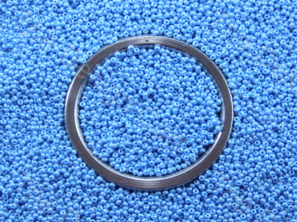 Sky Blue Lustre Opaque Preciosa Round Seed Beads (1426895896610)