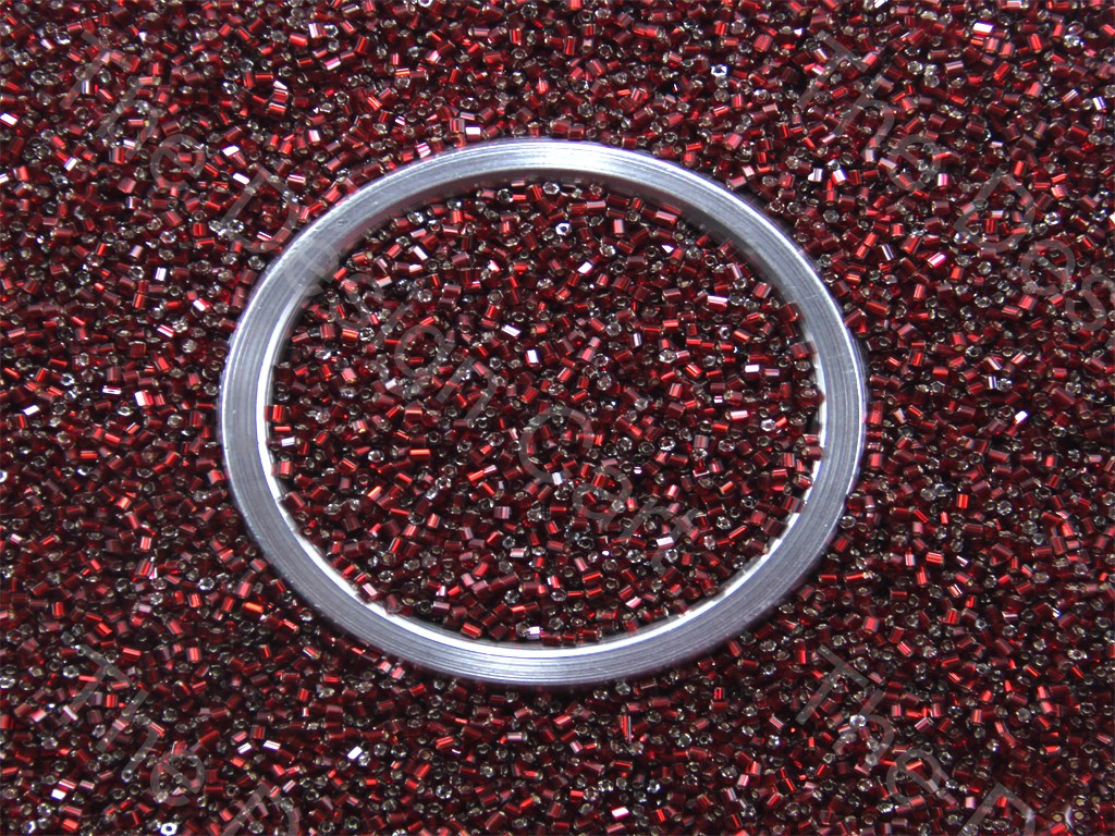 Dark Red Silverline Preciosa Cut Seed Beads (1426896125986)