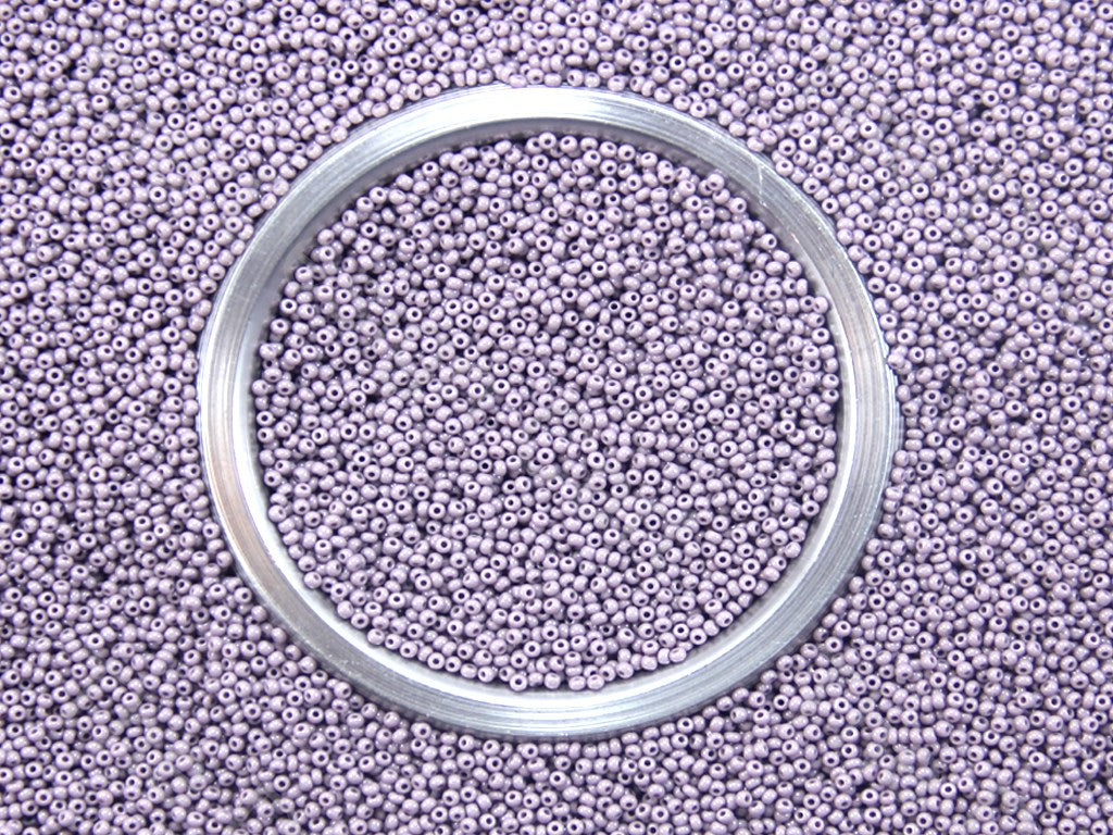 Light Lavender Opaque Preciosa Round Seed Beads (1426897829922)