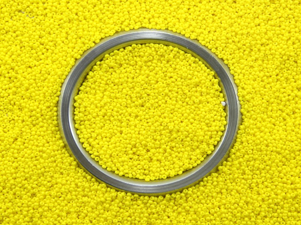 Yellow Opaque Preciosa Round Seed Beads | The Design Cart (1557079162914)