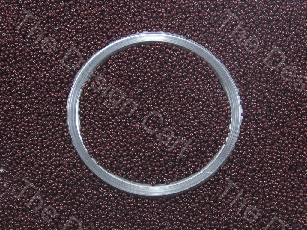 Dark Brown Opaque Lustre Preciosa Round Seed Beads (1426898878498)