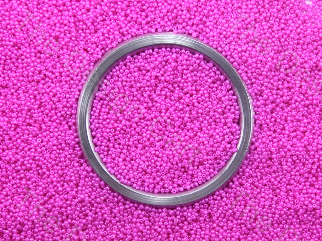 Bright Pink Opaque Preciosa Round Seed Beads (1426899107874)