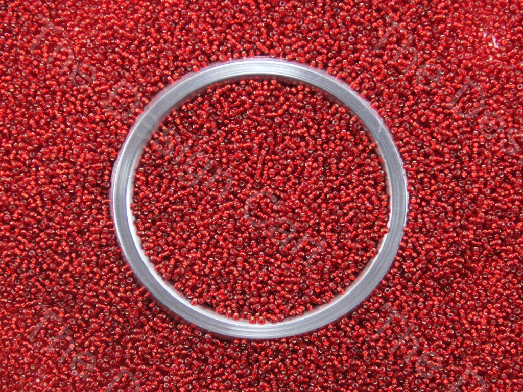 Bright Red Silverline Preciosa Round Seed Beads (1426899894306)