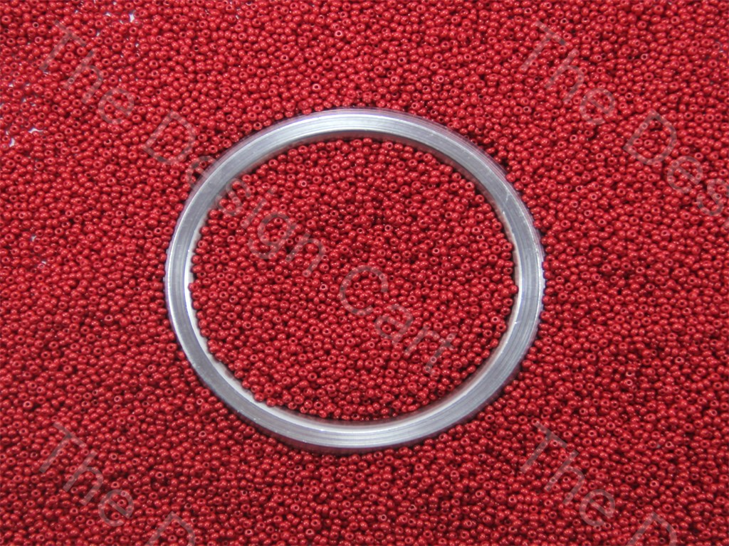 Scarlet Red Opaque Preciosa Round Seed Beads (1426901073954)