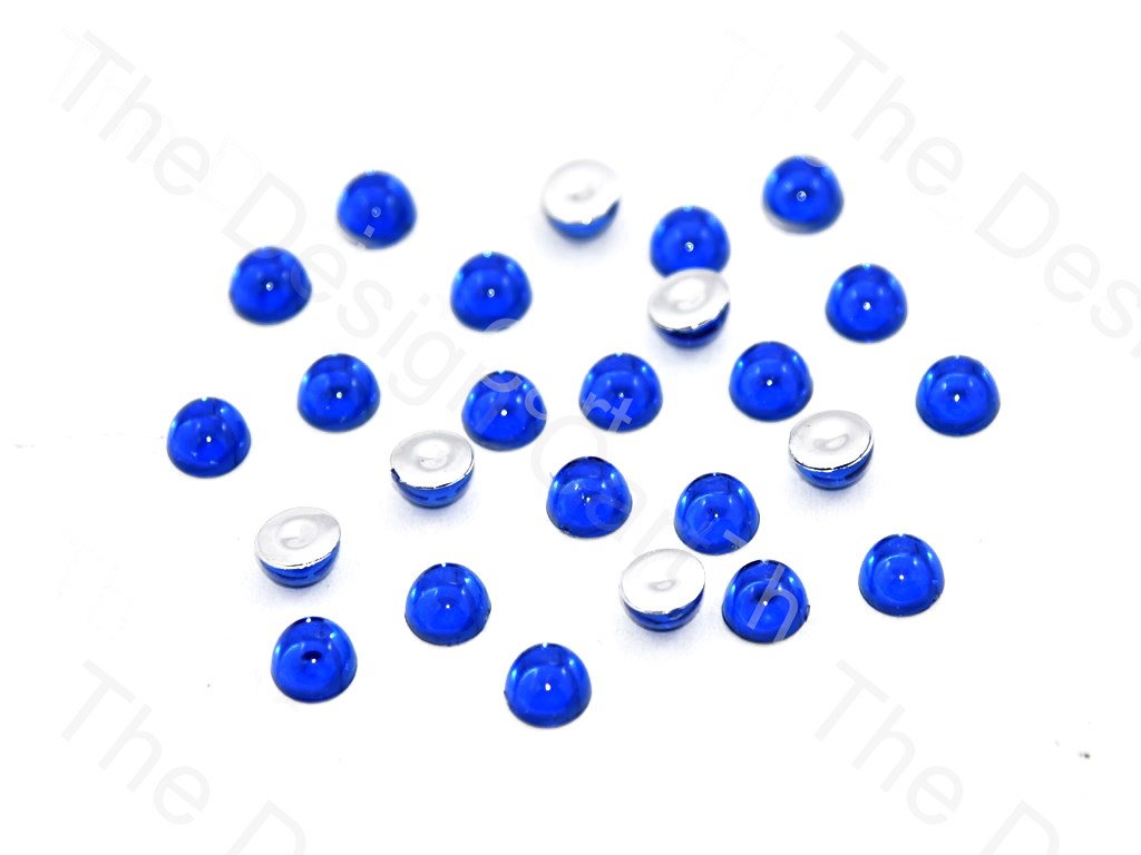Blue Medium Transparent Plastic Stick On Stones (419158655010)
